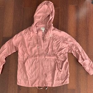 Pink zip up jacket size small